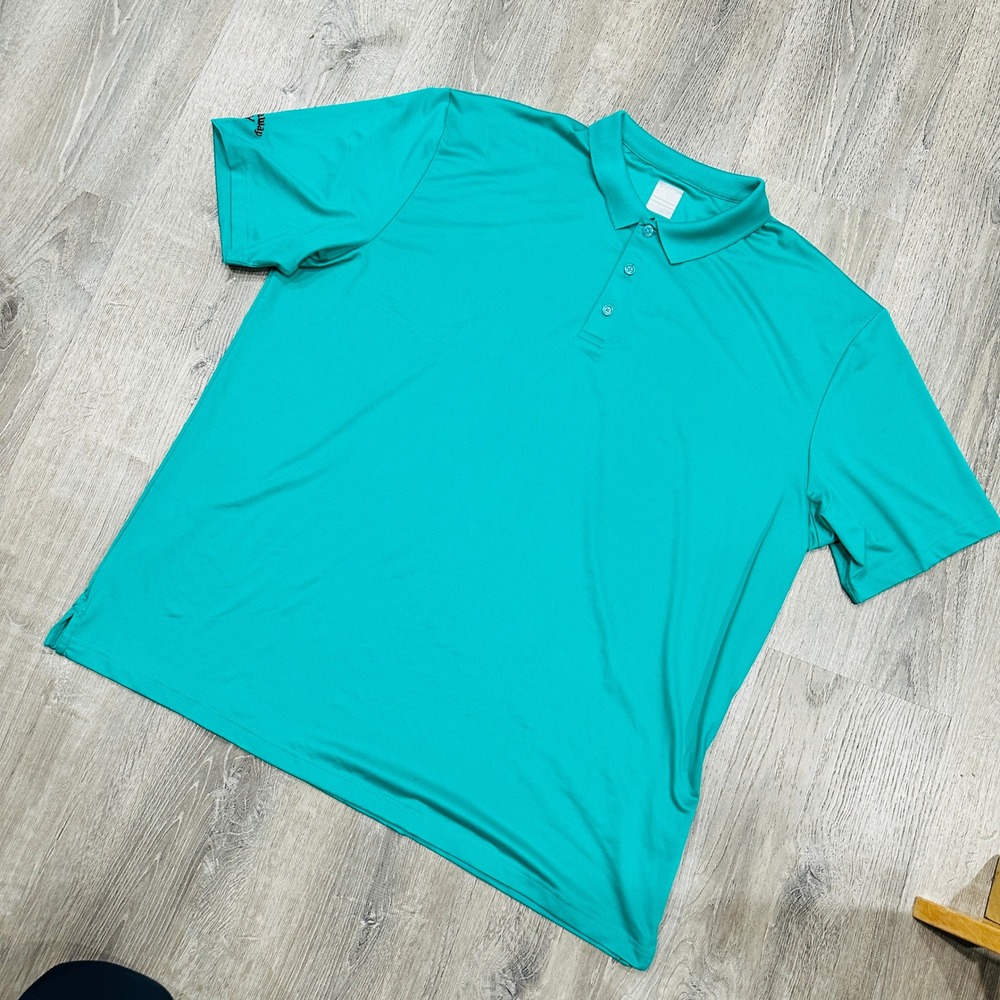 Callaway Polo Mens 3XL Opti-Dri Performance Teal Green SU35957 Golf Polo Shirt